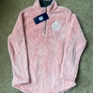 Kappa Alpha Theta NWT Charles River Apparel Embroidered Sherpa Quarter Zip